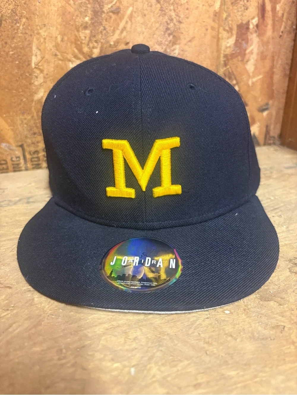 Michigan Wolverines Jordan Embroidered Fitted Cap